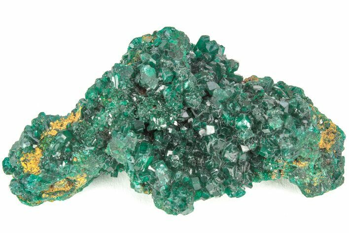 Sparkling Dioptase Crystal Cluster - N'tola Mine, Congo #209680